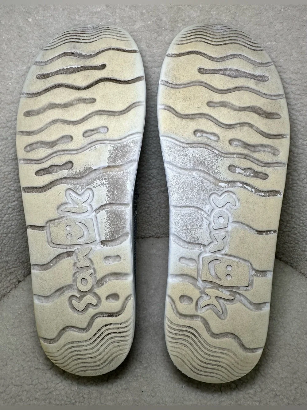 Sanuk Hi Five Men’s Gray Grey Canvas Slip On Loafers Casual Comfortable Shoes 12